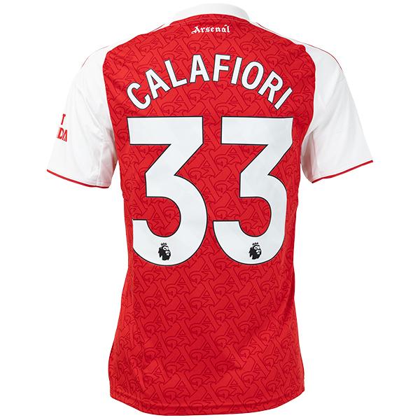 【スピード出荷】アディダス 25-26 アーセナルFC #33 カラフィオーリ ホームレプリカユニフォーム 半袖 大人用 サッカー レプリカシャツ adidas KSJ38-JI9517