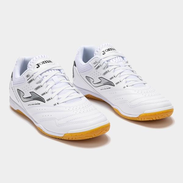 Joma ホマ MAXIMA WHITE インドア フットサルシューズ 25cm Joma（ホマ） マキシマ 2502 WHITE INDOOR 大人用 フットサルシューズ
