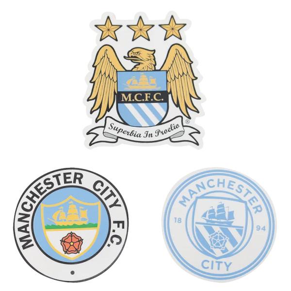 プレミアリーグ マンチェスターシティのステッカーセットB。【サイズ】W50mm〜W55mm