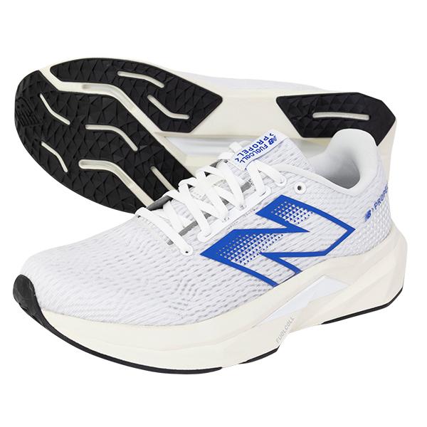ニューバランス FuelCell Propel v5 大人用 ランニングシューズ NewBalance MFCPRCZ5-D-WHITE/BLUE