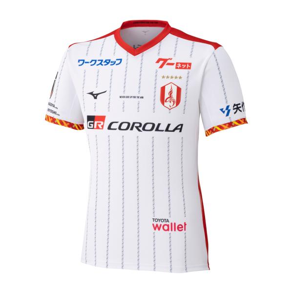 ミズノ 26-27 名古屋グランパス アウェイオーセンティックユニフォーム 半袖 大人用 サッカーシャツ mizuno P2JADY7002