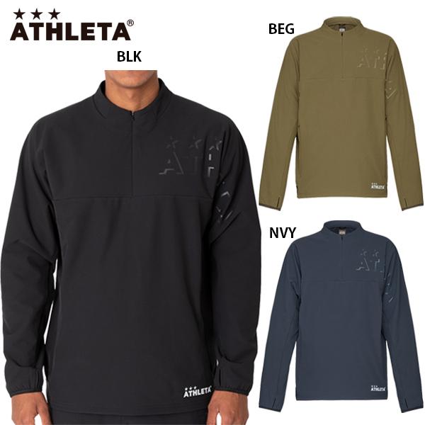 アスレタ(ATHLETA)サッカー フットサルウェア ウォームテックソフトシェルシャツ REI-1158 BLK(Men’s) ATHLETA（アスレタ） ウォームテックソフトシェルシャツ 大人用