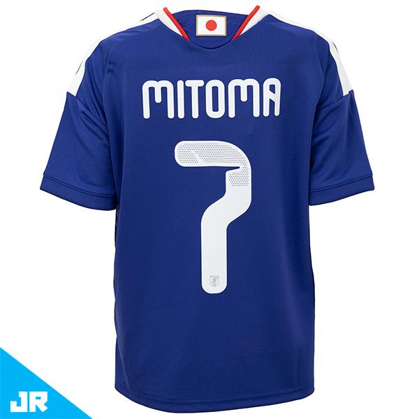 アディダス サッカー日本代表 2026 ジュニア用ホームレプリカユニフォーム『#7 三笘薫』のオフィシャルマーク付き！【注意事項】※こちらの商品ページの在庫は圧着済みとなります。尚、実店舗及び複数サイトで同時販売しております為、売り切れの際...