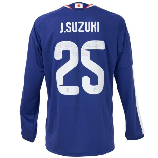 【スピード出荷】#25 鈴木淳之介 アディダス サッカー日本代表 2026 ホーム レプリカ ユニフォーム 長袖 大人用 adidas WU905-JZ9680