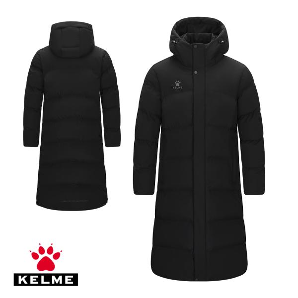 【美品】ベンチコート　ブラック　(KELME) KELME（ケルメ） ケルメ（KELME,ケレメ）中綿入りロングコート（ベンチ
