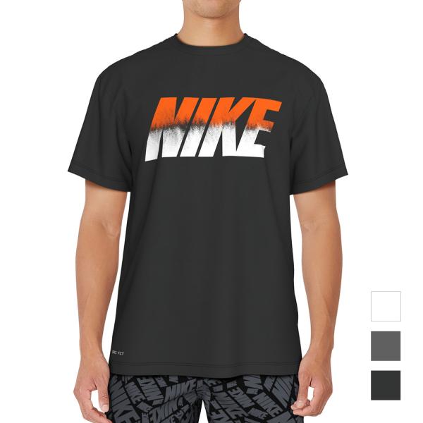 【NIKE SWIM公式】【2025 SP SU】ナイキ フェードNIKE半袖ハイドロガード NESSF473  フィットネス 男性 メンズ UPF40+ M L XL スイミング UV フットマーク