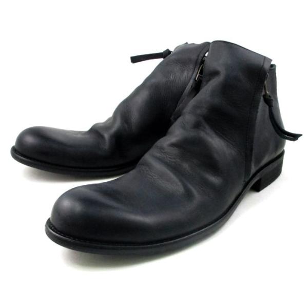 ARGIS ○○アルジス ブーツ サイドジップブーツ メンズ 12112 〔BLACK