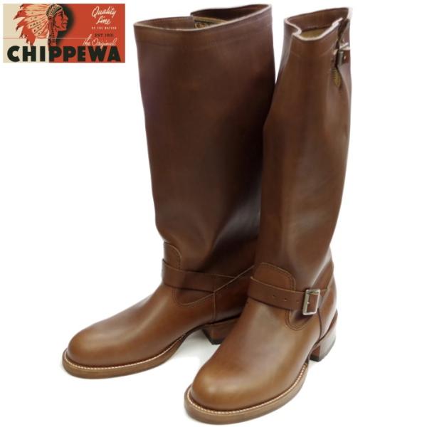 美品　CHIPPEWA 9インチ　モックロングエンジニアブーツ ブラウン 美品 CHIPPEWA 9インチ モックロングエンジニアブーツ ブラウン