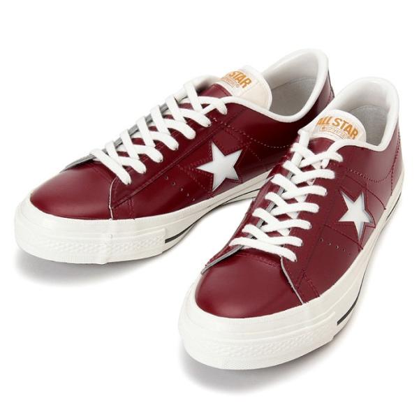 ONE STAR ○○コンバース ワンスター レザー CONVERSE J OX ［マルーン