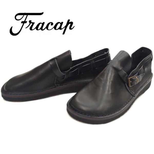 Fracap（フラカップ） レザーストラップシューズ　サイズ　40 26cm footmonkey_fra-r005-bk