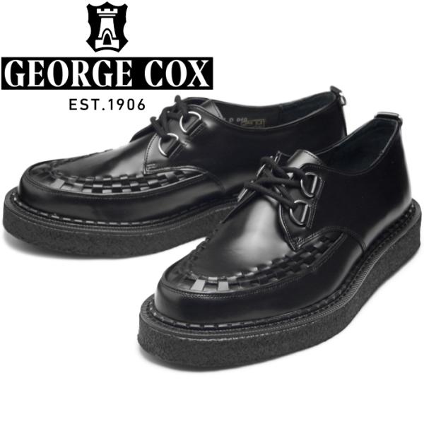 E COX BULLS HEAD ソール黒 8 サイズ感:詳細にて ジョージコックス GEORGE COX レザーシューズ ラバーソール