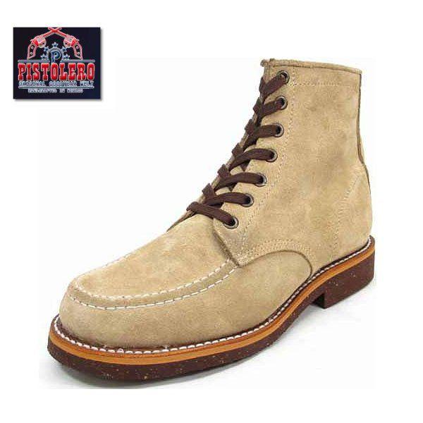 PISTOLERO（ピストレロ） ブーツ タン モックトゥ レースアップブーツ