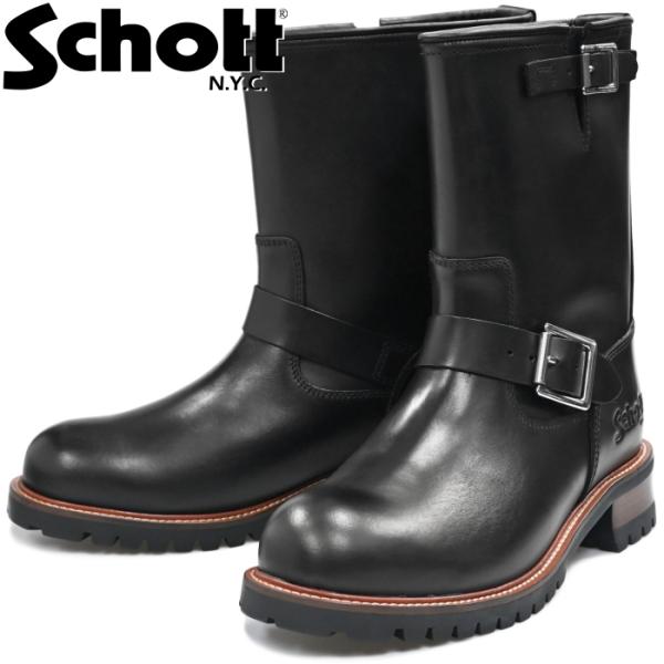 Schott ENGINEER BOOTS ショット エンジニアブーツ S28001 ブラック