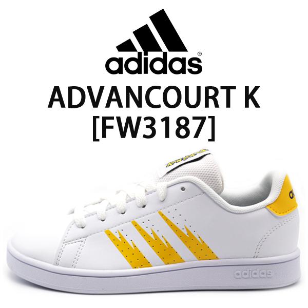 アディダス スニーカー キッズ 子供 靴 白 ホワイト ポケモン ピカチュウ 軽量 Adidas Advancourt K Fw3187 Adscavck フットワン Footone 通販 Yahoo ショッピング
