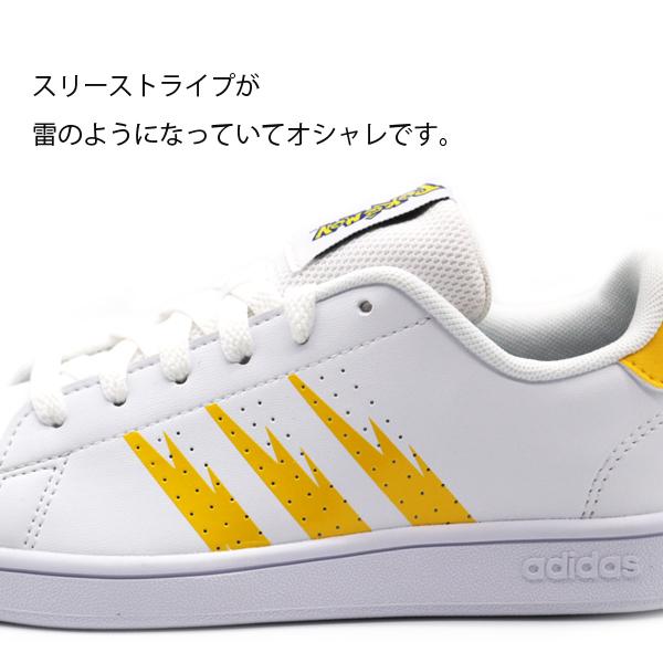 アディダス スニーカー キッズ 子供 靴 白 ホワイト ポケモン ピカチュウ 軽量 Adidas Advancourt K Fw3187 Adscavck フットワン Footone 通販 Yahoo ショッピング
