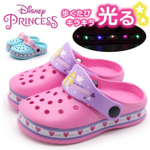 サンダル キッズ ジュニア 子供 靴 光る アリエル リトルマーメイド ラプンツェル ディズニープリンセス Disney 7552 7553 Disney755 フットワン Footone 通販 Yahoo ショッピング