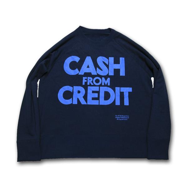 海千山千會 UNHALF DRAWING 【アンハーフ　ドローイング】 CASH FROM CREDIT SWEAT CREW
