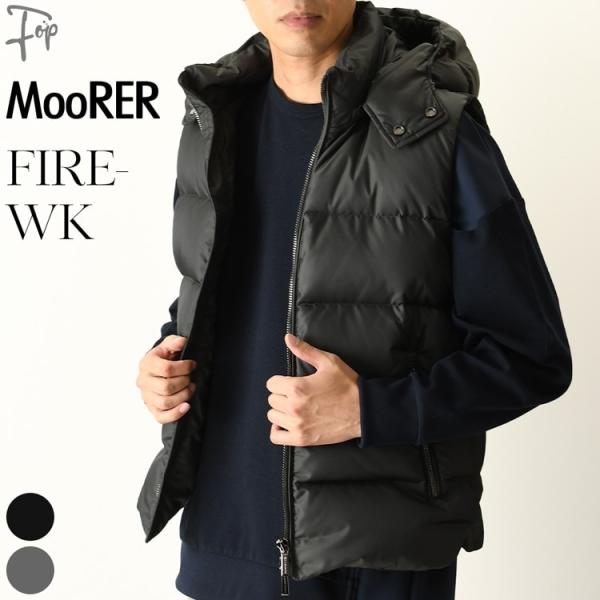 未使用ムーレーMooRERストレッチミリタリージャケットブルゾン 50ブラウン系 MOORER（ムーレー）｜MooRER（ムーレー）MANOLO-KN ナイロン