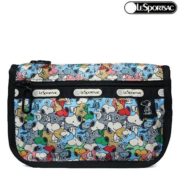 レスポートサック ポーチ LESPORTSAC PEANUTS 限定 コラボ ミニスヌーピー 7315 トラベルコスメティック