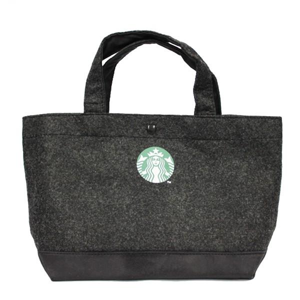 スターバックス バッグ STARBUCKS ノベルティ スタバ ミニトートバッグ ランチバッグ ダークグレー 限定