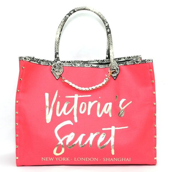 ヴィクトリアシークレット バッグ Victoria S Secret トートバッグ ピンク ゴールドロゴ Vic175 フォープレジャー 通販 Yahoo ショッピング
