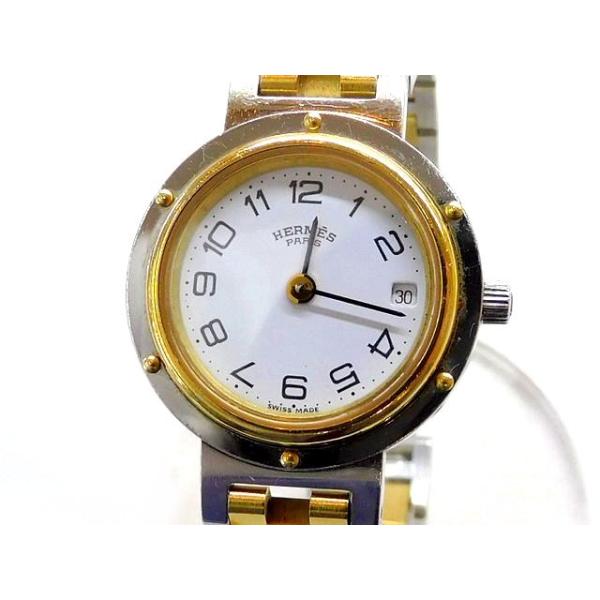 HERMES エルメス レディース時計 □ クリッパー コンビカラー HERMES エルメス レディース時計 □ クリッパー コンビカラー