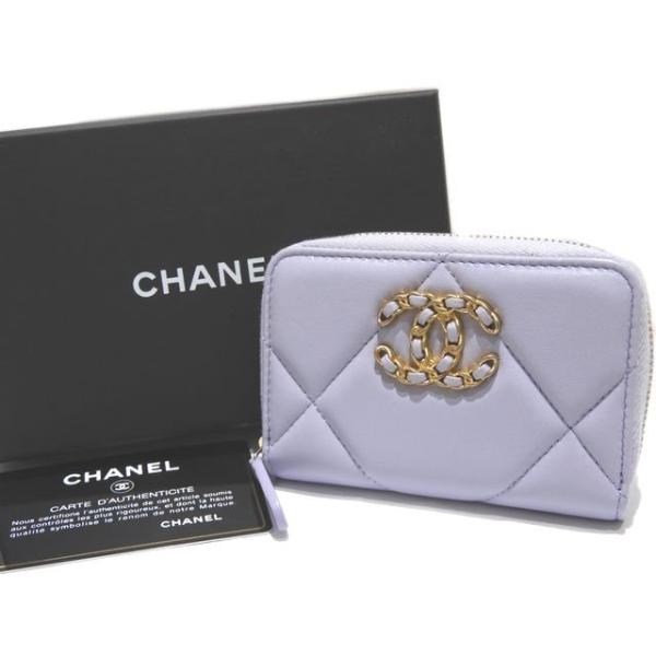 CHANEL 美品 CHANEL19 シャネル ラウンドファスナー コイン CHANEL 美品 CHANEL19 シャネル ラウンドファスナー コイン