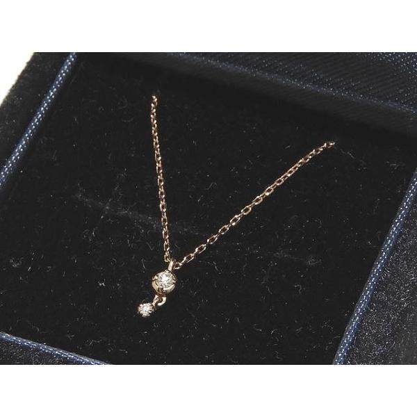 美品 ete エテ K10PG × ダイヤモンド 0.02ct ネックレス 美品 ete エテ K10PG × ダイヤモンド 0.02ct ネックレス