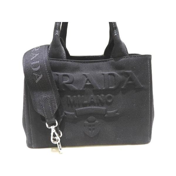 新品同様【プラダ】カナパ　ロゴエンボス　2way トートバッグ　1BG439 PRADA（プラダ） 希少モデル 極美品 カナパ 2WAY ハンドバッグ
