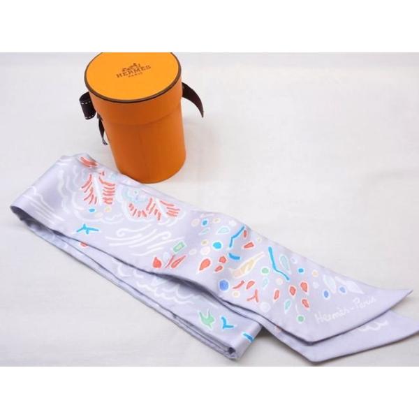 HERMES 2 新品同様品 エルメス □ ツイリー スカーフ ISOLA DI  