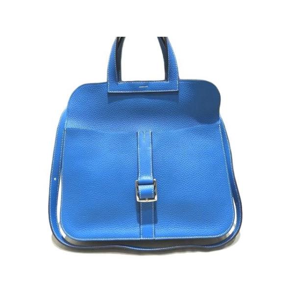 新品同様 HERMES エルメス 2WAY ショルダーバッグ アルザン31 ☆ A刻印 ブルーフリーダ トリヨンクレマンス レザー レディース ▼7H HERMES（エルメス） 新品同様 2WAY ショルダーバッグ アルザン31 ☆ A