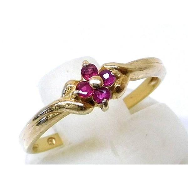 ヴァンドーム青山 VENDOMEAOYAMA K10 リング 9号 □ ルビー 1.3g