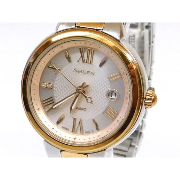 CASIO カシオ SHEEN SHE-3803 スワロフスキー クオーツ CASIO カシオ SHEEN SHE-3803 スワロフスキー クオーツ CASIO