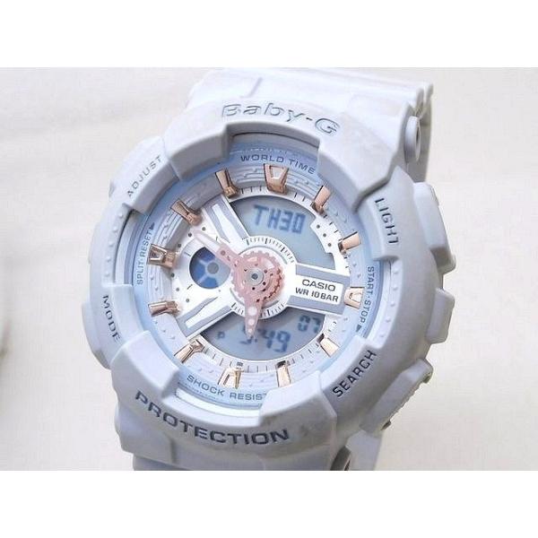 Baby-G アナログ腕時計 グレー 2351 CASIO カシオ Baby-G BA-110GA 時計 □ ベイビージー グレー