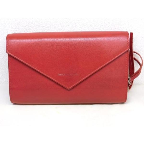 BALENCIAGA バレンシアガ 371661 ペーパーマニー 長財布 ■ ロングウォレット レザー レッド 赤 □ 7K7L BALENCIAGA バレンシアガ 371661 ペーパーマニー 長財布 □ ロング