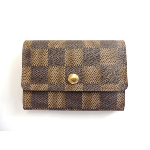 ルイヴィトン　ダミエ　コインケース　ミニ財布　ポルトモネ・プラ　N61930 LOUIS VUITTON 美品 ヴィトン コインケース □ N61930 MI0072