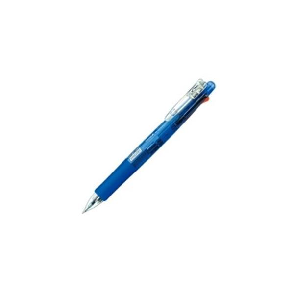 (業務用10セット) ZEBRA ゼブラ 多機能ペン クリップオンマルチ 〔シャープ芯径0.5mm/ボール径0.7mm〕 ノック式 B4SA1-BL 青