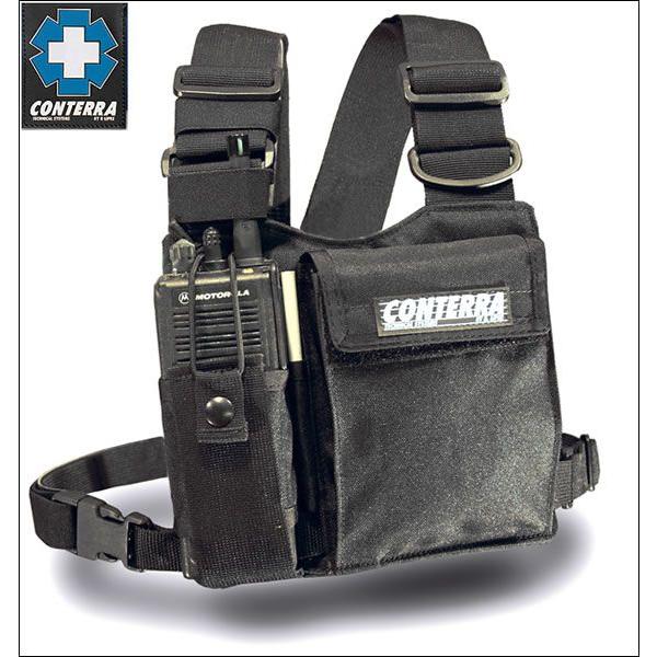 CONTERA ブラック チェストリグ ラジオハーネス CONTERA ブラック チェストリグ ラジオハーネス