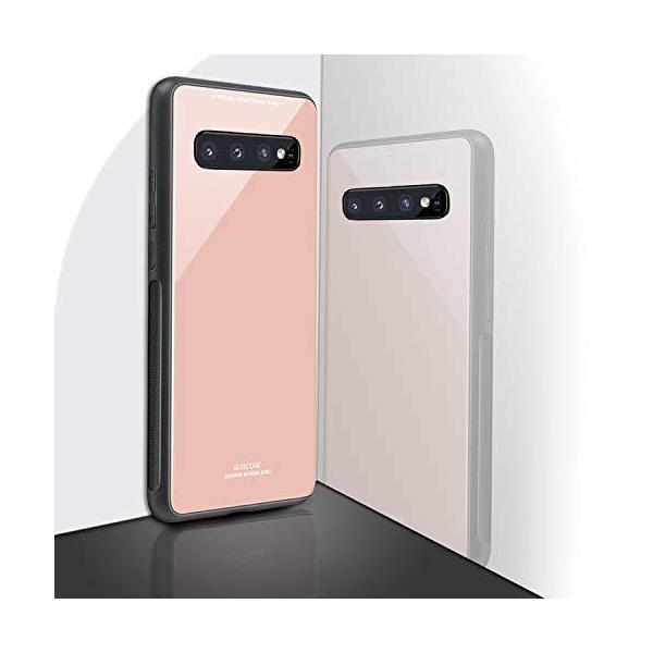 ケースgalaxy S10 Plus 強化ガラス 人気 Tpu ソフトフレーム 携帯ケース 耐衝撃 衝撃吸収 薄型 おしゃれ かわいい キラキラ 全面 大勧め
