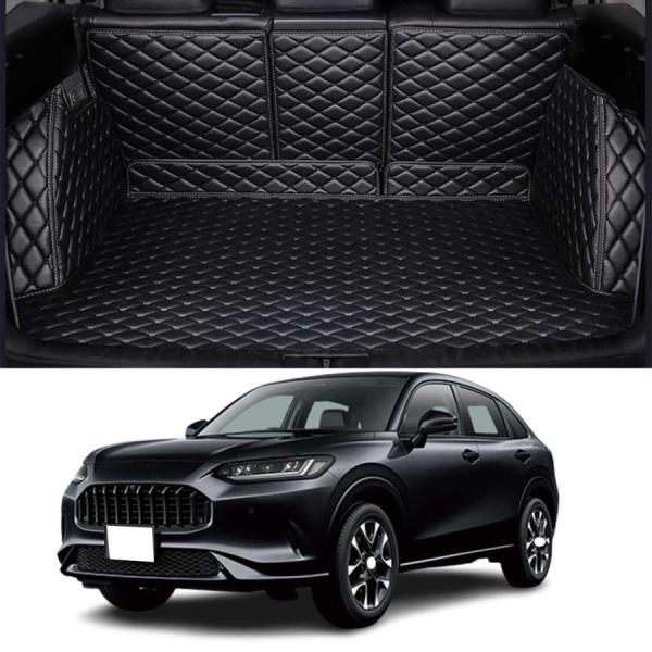 【専用カートランクマット】新型 ホンダ ZR-V（ZRV）2023年4月~ フルカバーレザーオートブーツマットに対応。【設計の詳細】元の車に完全に適合し、砂やほこりの侵入を効果的に防ぎ、元の車の機能を保持し、正確に切断し、元の車の機能の使用...