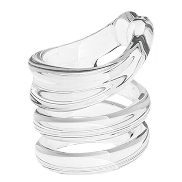 【スーパーホールド　仮性包茎リング】包皮をむいて維持する手助けグッズです。■特長・3連リングが皮戻りをがっちりホールド！・継続して装着することで蒸れを抑え、清潔な状態をキープします。・又、外的刺激に慣れることで早漏改善も期待できます。・安全...