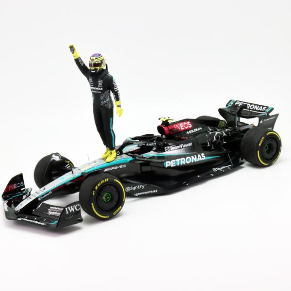 ミニチャンプス 1/18 メルセデス AMG W15 #44 ルイス ハミルトン 2024年 アブダビGP メルセデス ラストレース F1 Mercedes 模型 ミニカー Minichamps 110242444