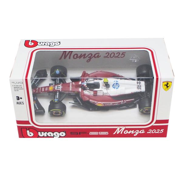 ブラゴ 1/43 スクーデリア フェラーリ SF-25 #44 ルイス ハミルトン 2025年 モンツァ イタリアGP仕様 F1 Scuderia Ferrari HP 模型 モデルカー 18-36853MONH