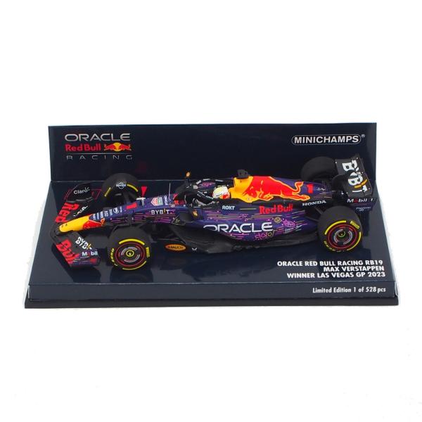 ミニチャンプス 1/43 オラクル レッドブル レーシング RB19 2023年 ラスべガスGP ウィナー マックス フェルスタッペン F1 RedBull 模型 モデルカー 410232201