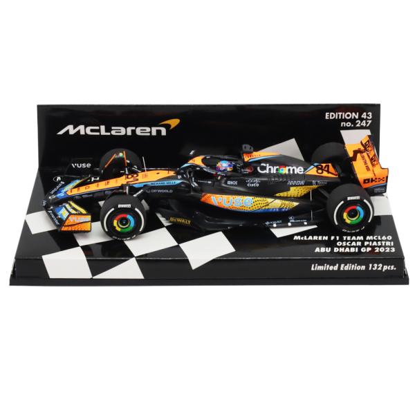 ミニチャンプス 1/43 マクラーレンMCL60 ピアストリ 2023アブダビ ミニチャンプス 1/43 マクラーレン F1 チーム MCL60 2023年 アブダビGP