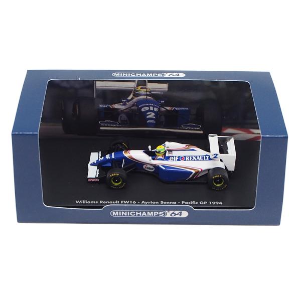 ミニチャンプス 1/64 ウィリアムズ ルノー FW16 #2 アイルトン セナ