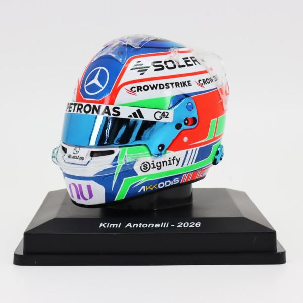 スパーク 1/5 ヘルメット 2026年 メルセデス F1 チーム キミ アントネッリ Formula1 エフワン Mercedes Kimi Antonelli 公式 グッズ 模型 ミニチュア Spark