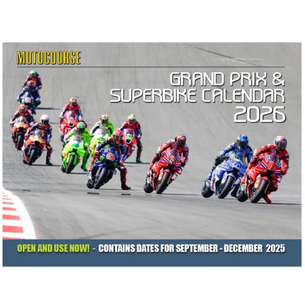 2026年 モトコース & スーパーバイク 壁掛け カレンダー MotoGP バイク