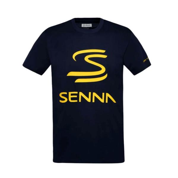 アイルトン セナ レガシー ロゴ Tシャツ ネイビー 公式 オフィシャル