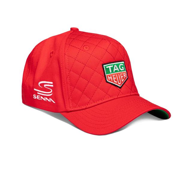 アイルトン セナ × タグ ホイヤー キルテッド レース キャップ レッド
